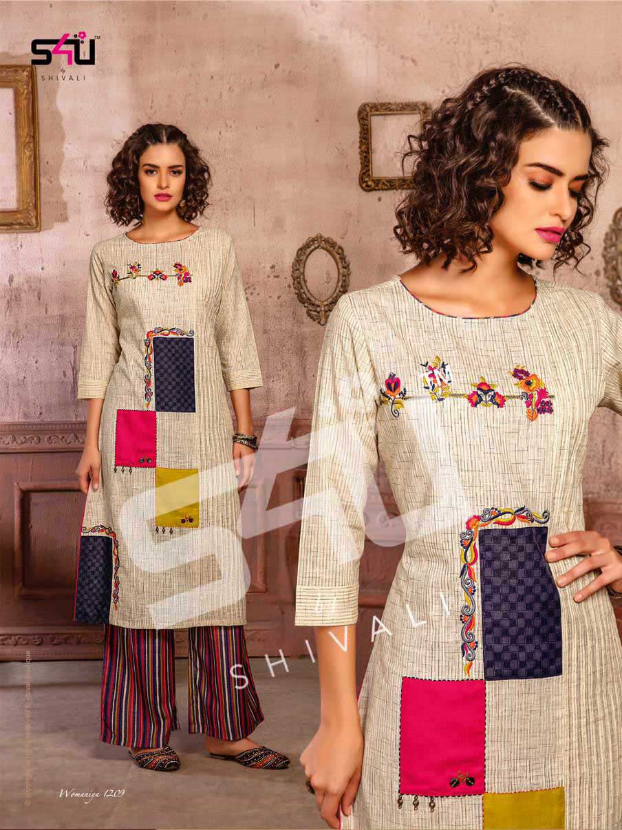 Womaniya Vol 12 By S4u Beautiful Printed Kurties With Plazzo Womaniya Vol 12 By S4u Beautiful Printed Kurties With Plazzo